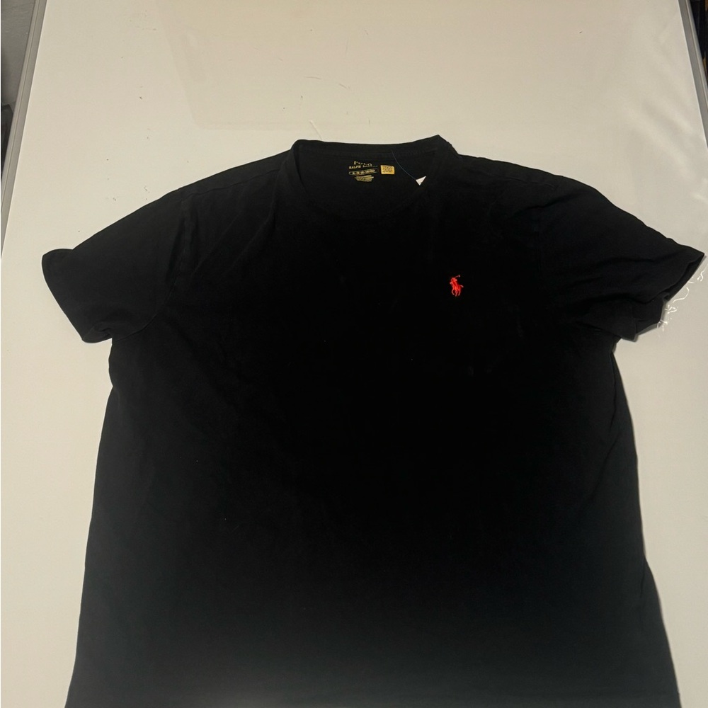 Polo by Ralph Lauren Black Tee with Red Logo